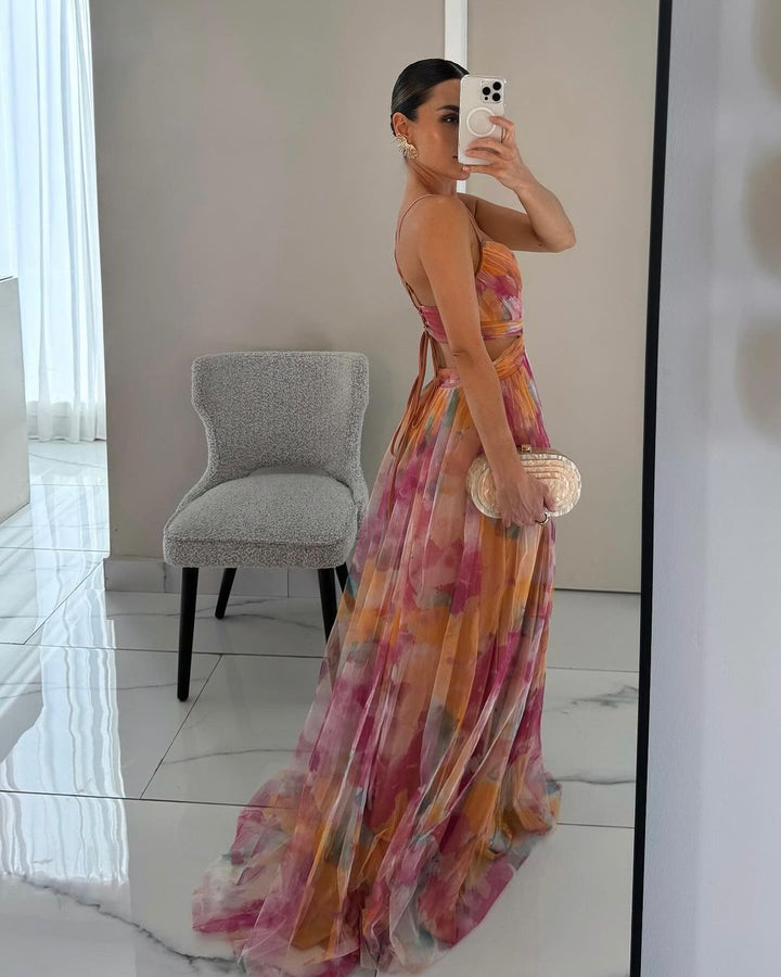 ESTEPONA - Vestido largo con estampado floral