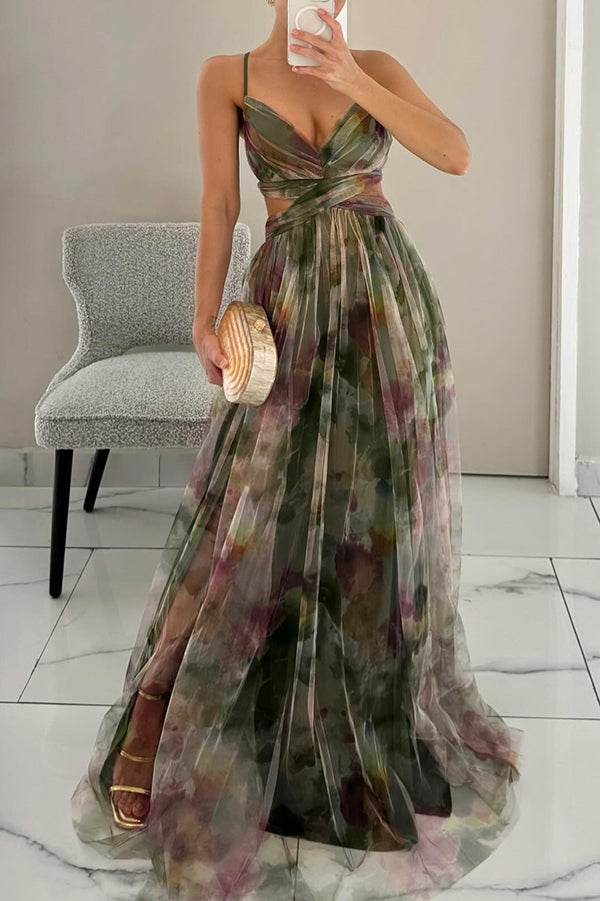 ESTEPONA - Vestido largo con estampado floral