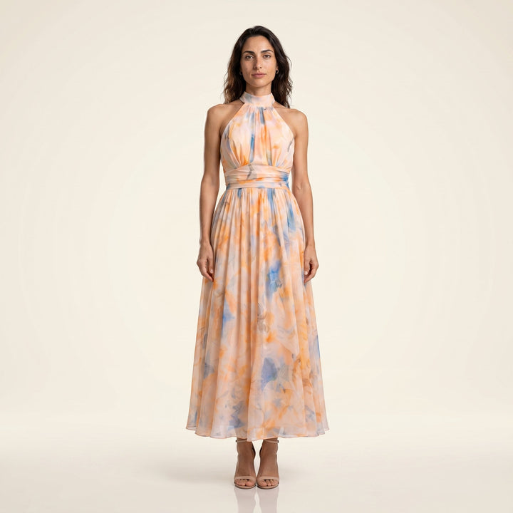 MÉRIDA - Vestido con estampado de acuarela