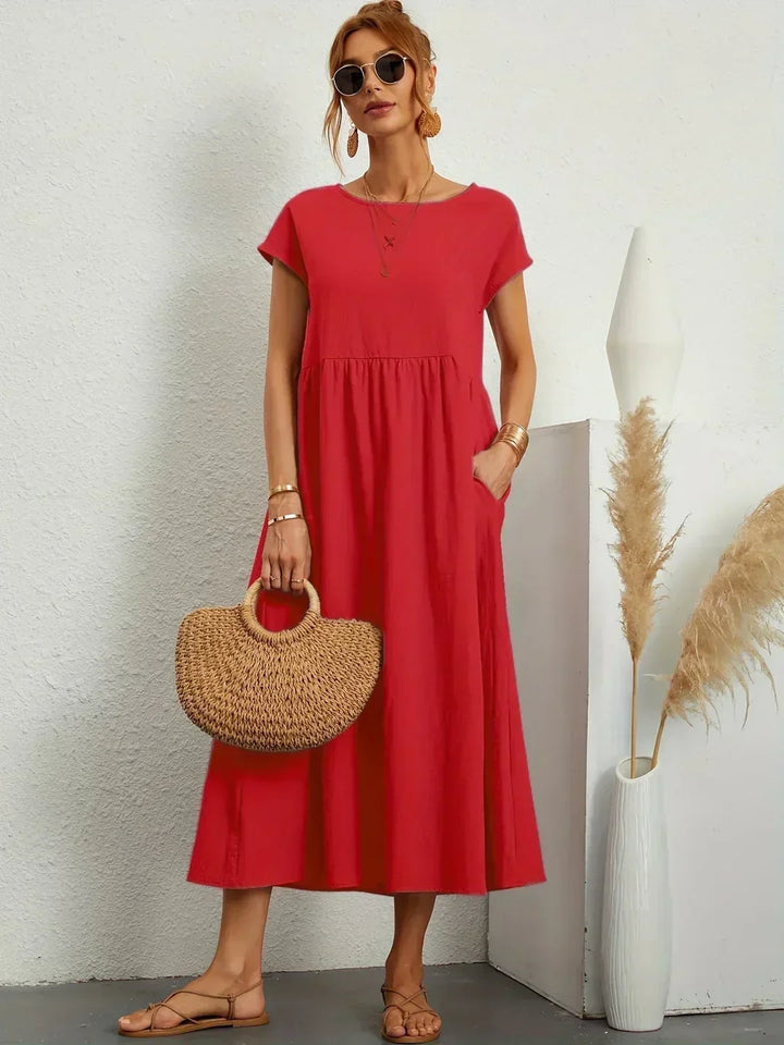 SEGOVIA - Vestido fluido con elegancia temporal