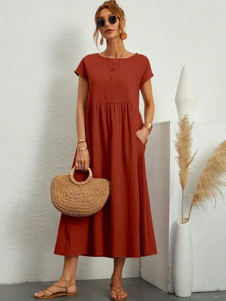 SEGOVIA - Vestido fluido con elegancia temporal
