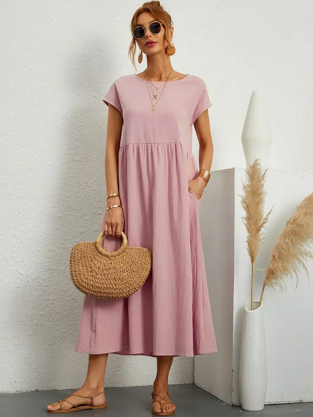 SEGOVIA - Vestido fluido con elegancia temporal
