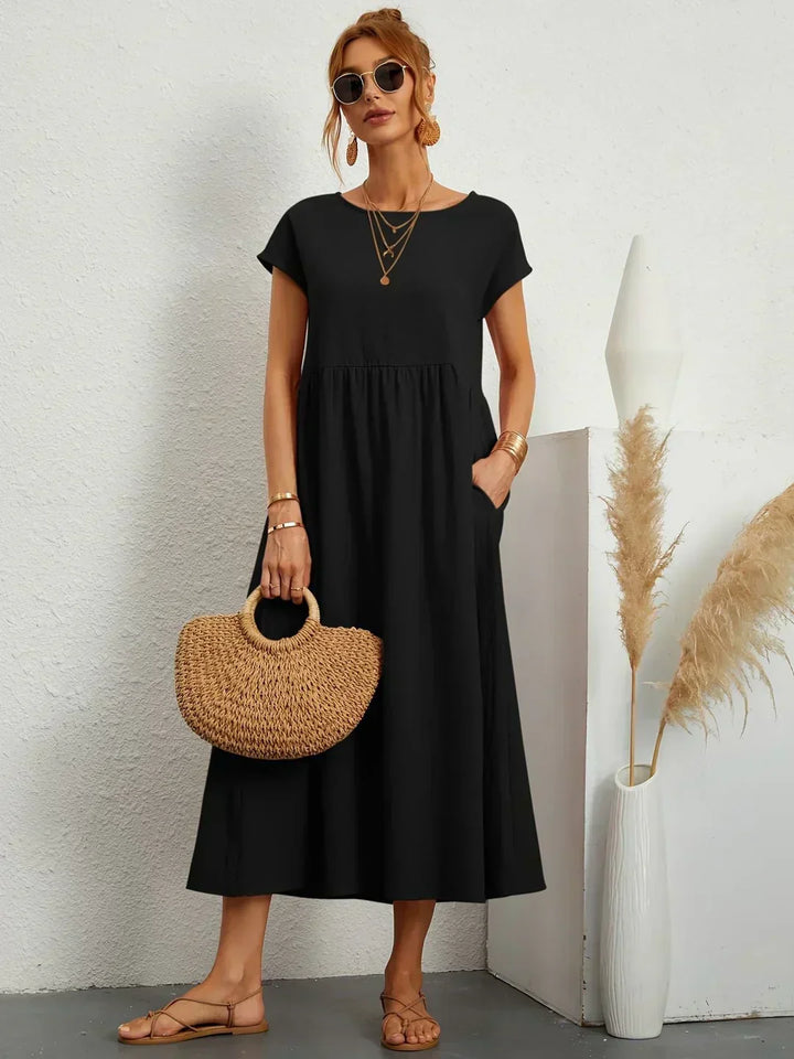 SEGOVIA - Vestido fluido con elegancia temporal