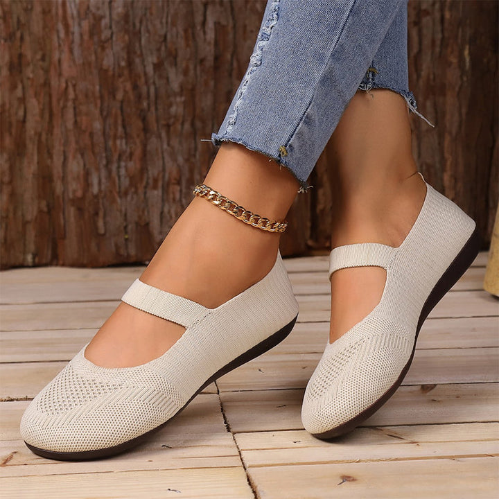 VALERIE | Breathable Knit Ballet Flats