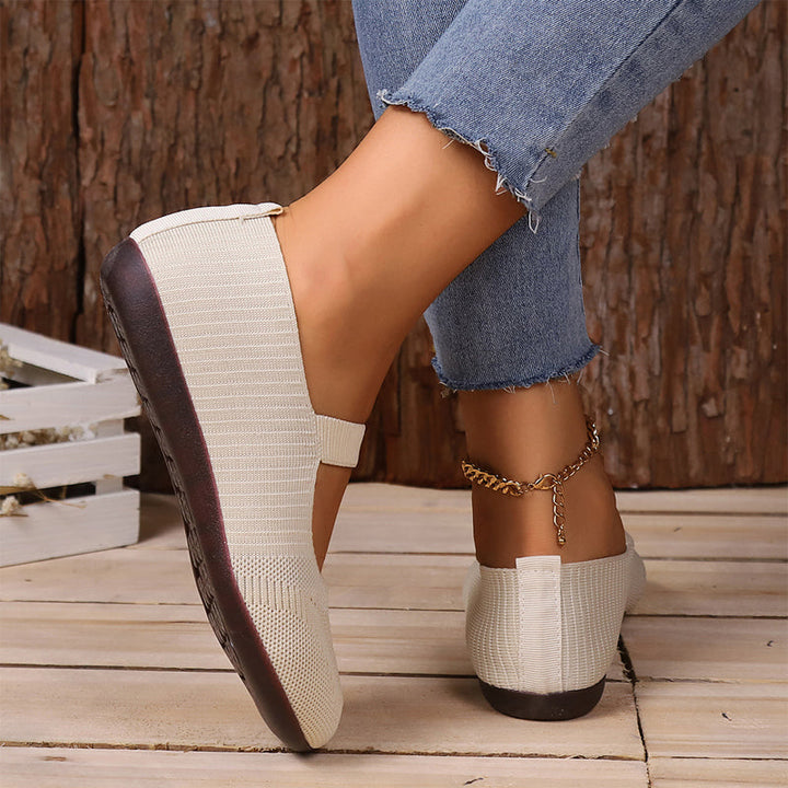 VALERIE | Breathable Knit Ballet Flats