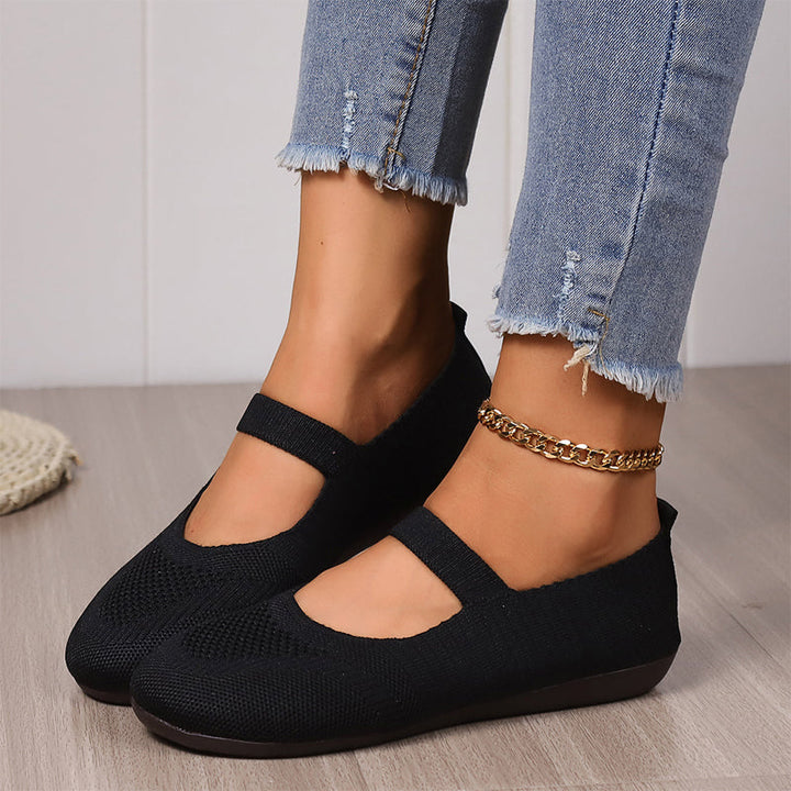 VALERIE | Breathable Knit Ballet Flats