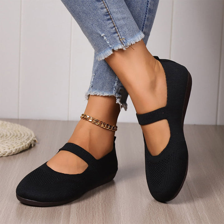 VALERIE | Breathable Knit Ballet Flats